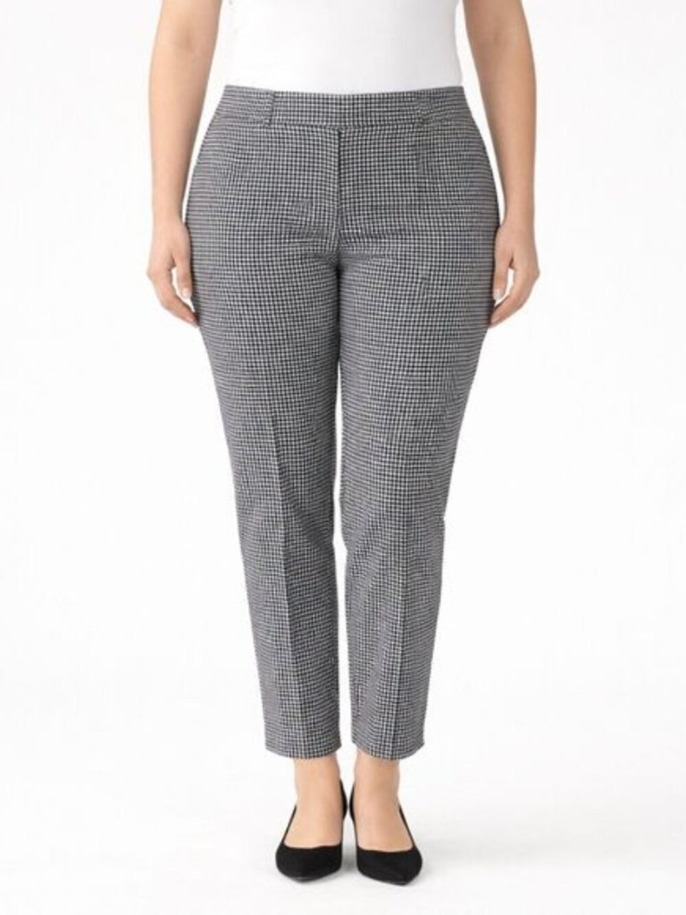 J. Jill Gingham Pants Size 14 Pull On Lightweight